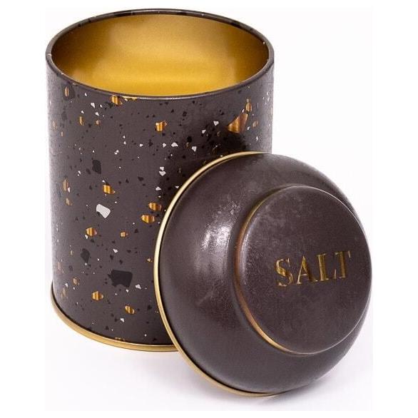 Ø90 x 110 mm Yuvarlak Metal Kutu – 0,6 L, Kubbeli Kapaklı, Terrazzo Kahverengi — Yuvarlak Kutular — görsel 2 / 3 — Tinbox