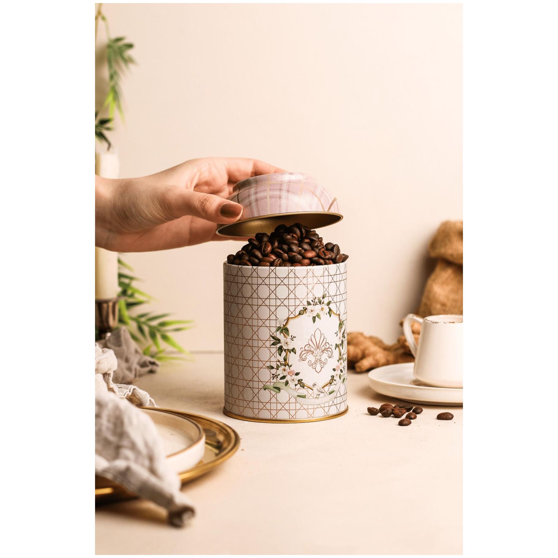 Ø90 x 110 mm Yuvarlak Metal Teneke Kutu – 0,6 L, Kubbeli Kapaklı, Pembe — Yuvarlak Kutular — Tinbox