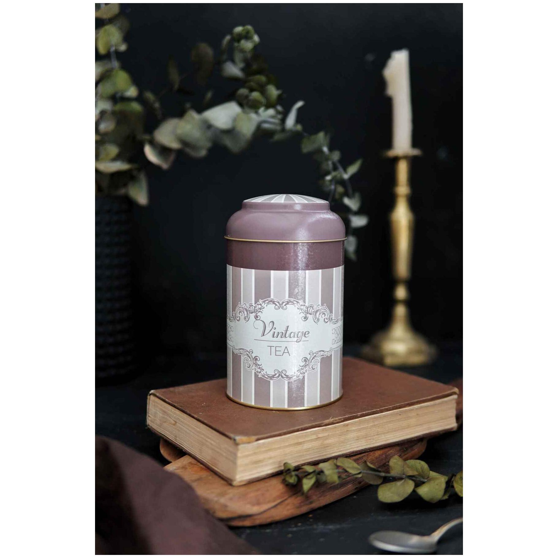 Ø105 x 150 mm Yuvarlak Metal Kutu – 1,2 L, Kubbeli Kapaklı, Zarif — Yuvarlak Kutular — görsel 2 / 4 — Tinbox