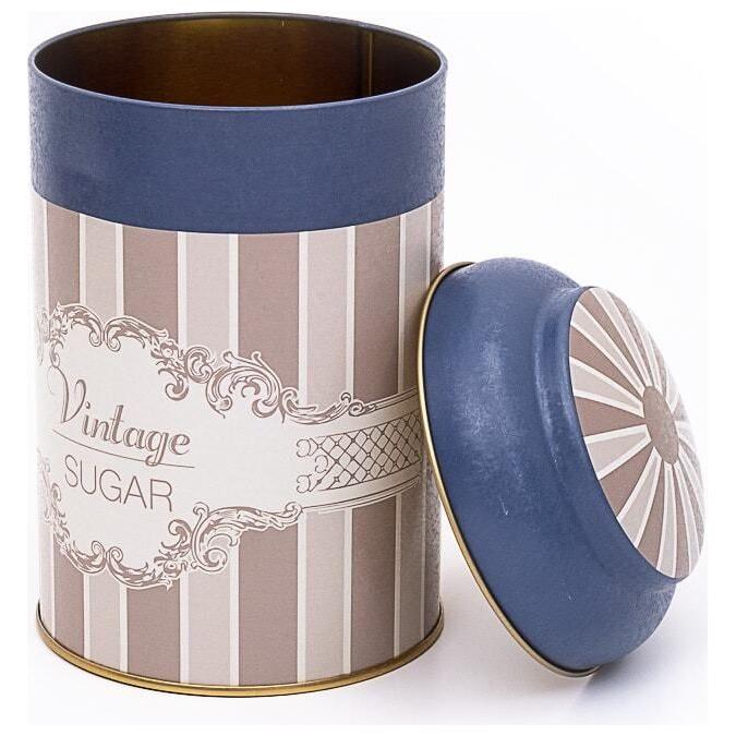 Ø105 x 150 mm Round Metal Tin – 1.2L with Dome Lid Elegance — Round Boxes — view 3 of 4 — Tinbox