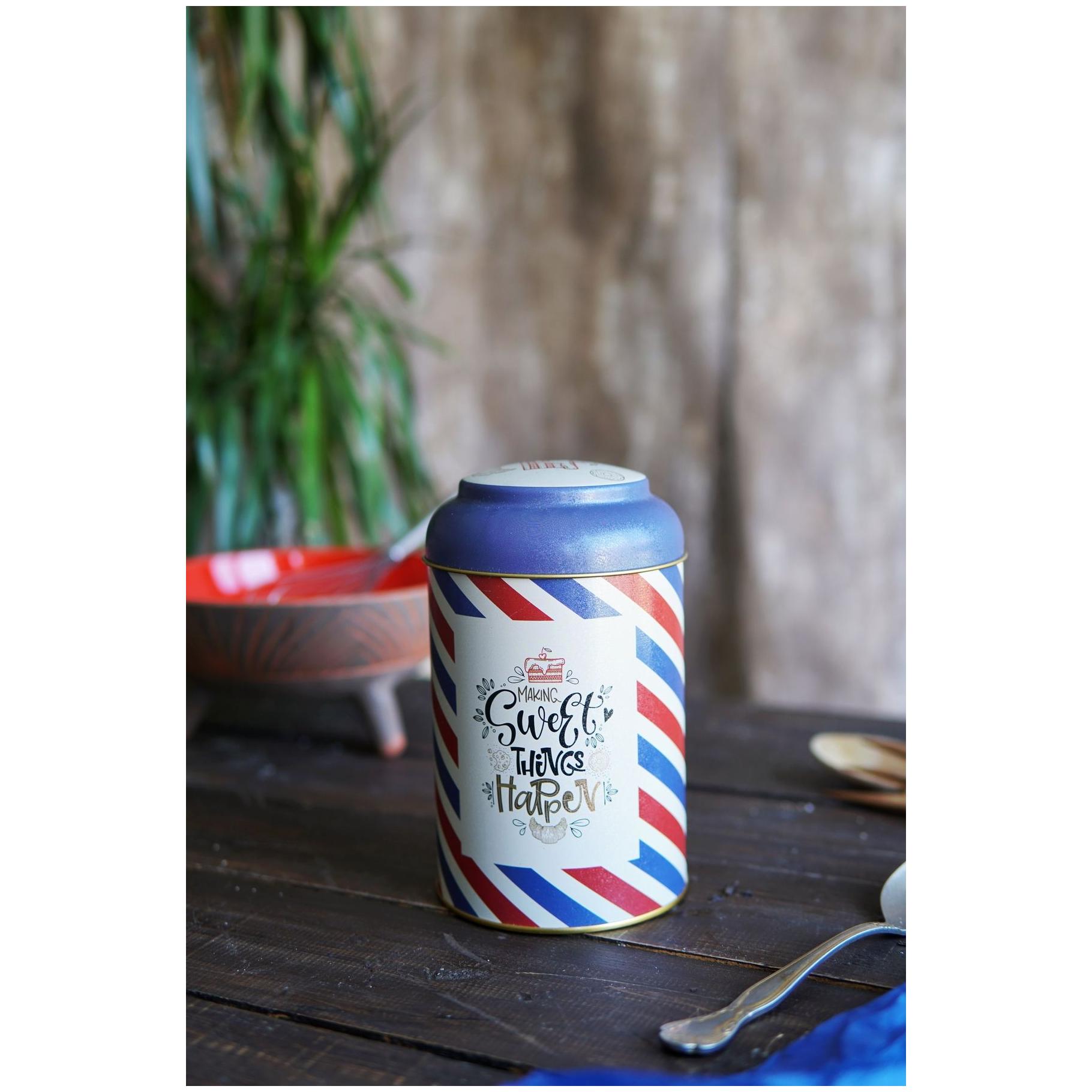 Ø105 x 150 mm Round Metal Tin – 1.2L with Dome Lid Post Sweet — Round Boxes — Tinbox