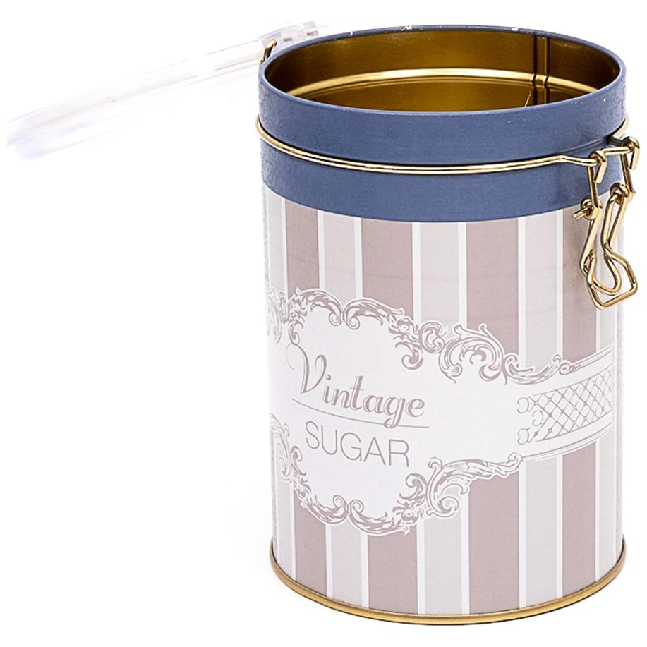 Ø105x150 mm Round Metal Box 1.1L Wire Clasp and Transparent Lid Elegance — Round Boxes — Tinbox