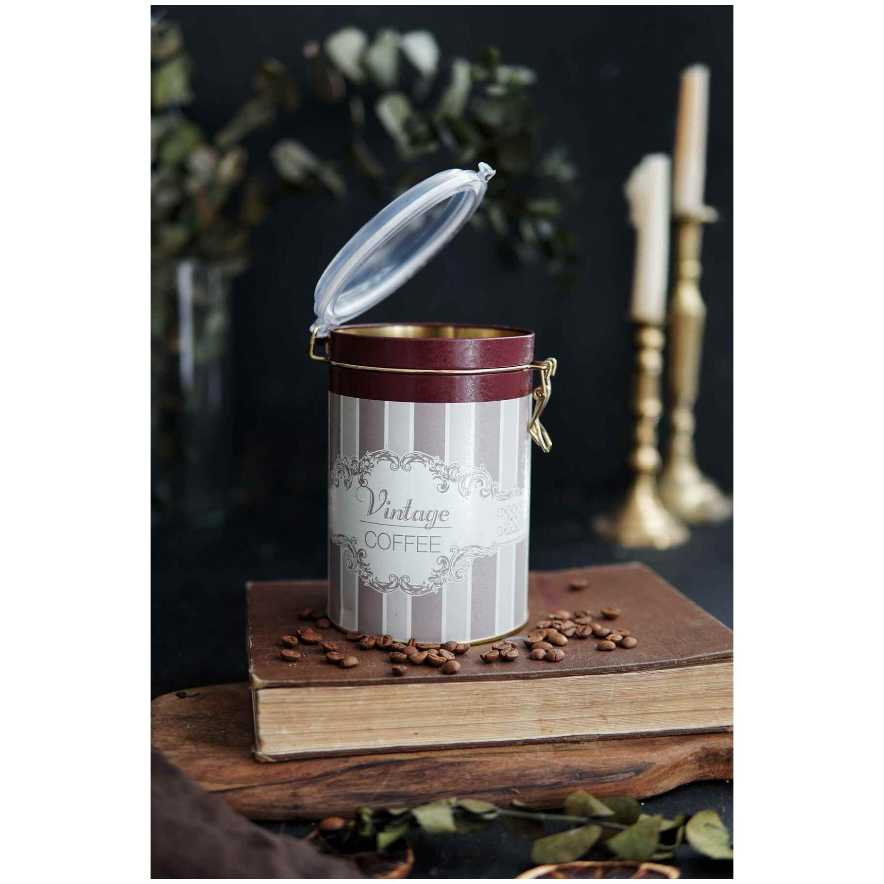 Ø105x150 mm Yuvarlak Metal Kutu 1.1L Tel Toka ve Şeffaf Kapaklı Zarif Tasarım — Yuvarlak Kutular — görsel 3 / 3 — Tinbox