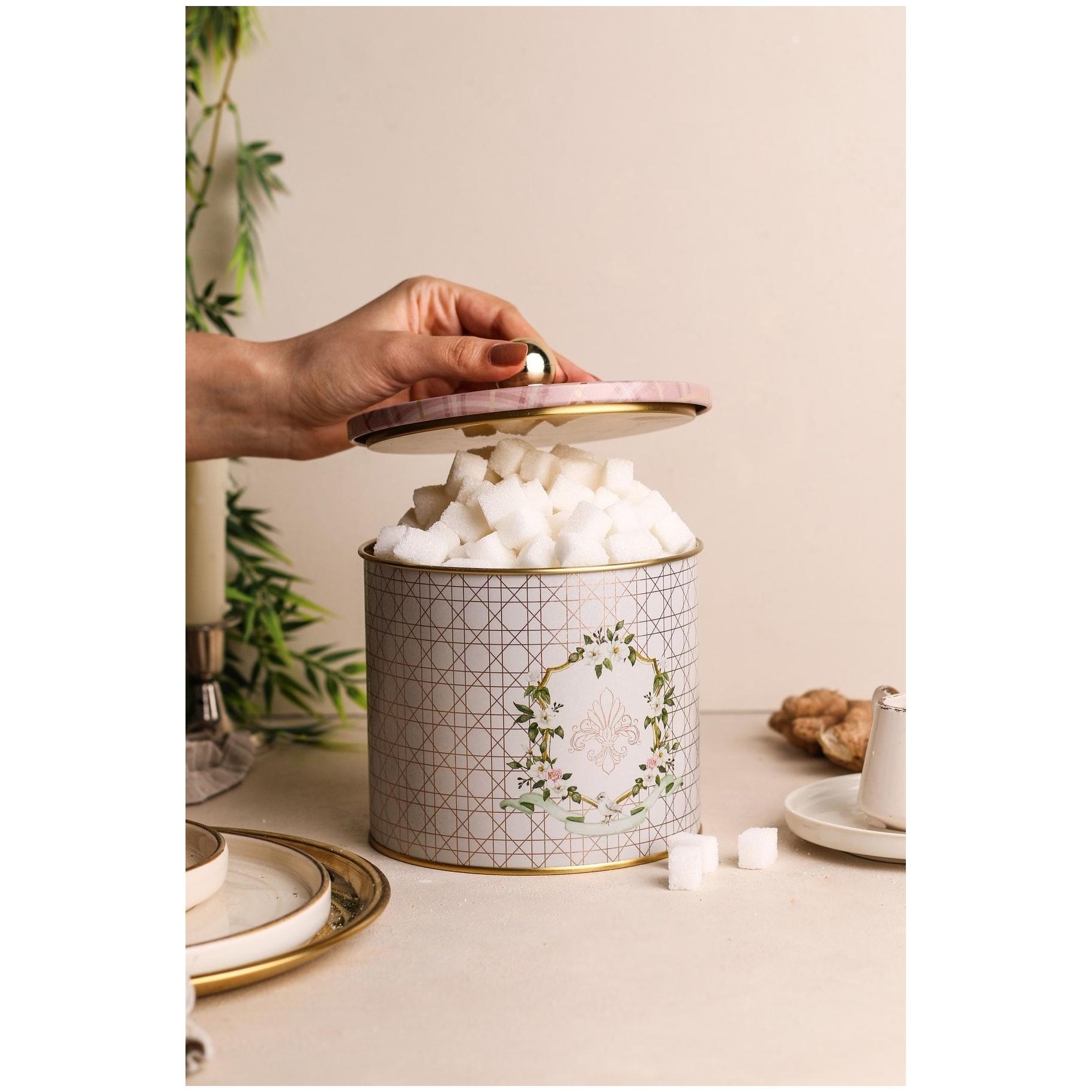 Ø175x130 mm Metal Yuvarlak Kutu Kulpu, Pembe — Yuvarlak Kutular — görsel 3 / 3 — Tinbox