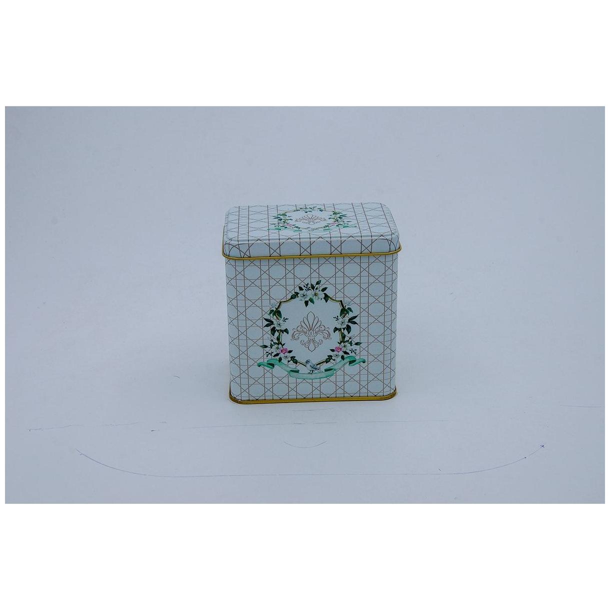 80x120x120 mm Rectangular Metal Storage box Slip Lid 1L Rosy Basic — Rectangular Boxes — view 2 of 3 — Tinbox