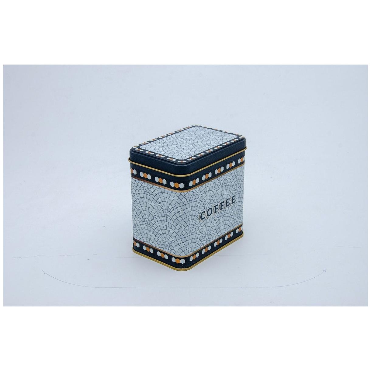 80x120x120 mm Dikdörtgen Metal Saklama Kutusu, Kayar Kapaklı, 1 Litre, Geometrik Mozaik Desenli — Dikdörtgen Kutular — gör…