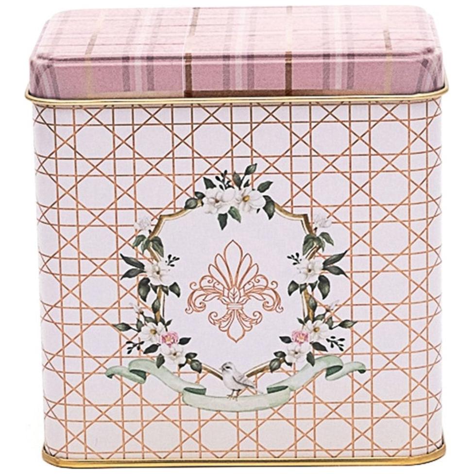 80x120x120 mm Rectangular Metal Storage box Slip Lid 1L Rosy Plaid — Rectangular Boxes — Tinbox