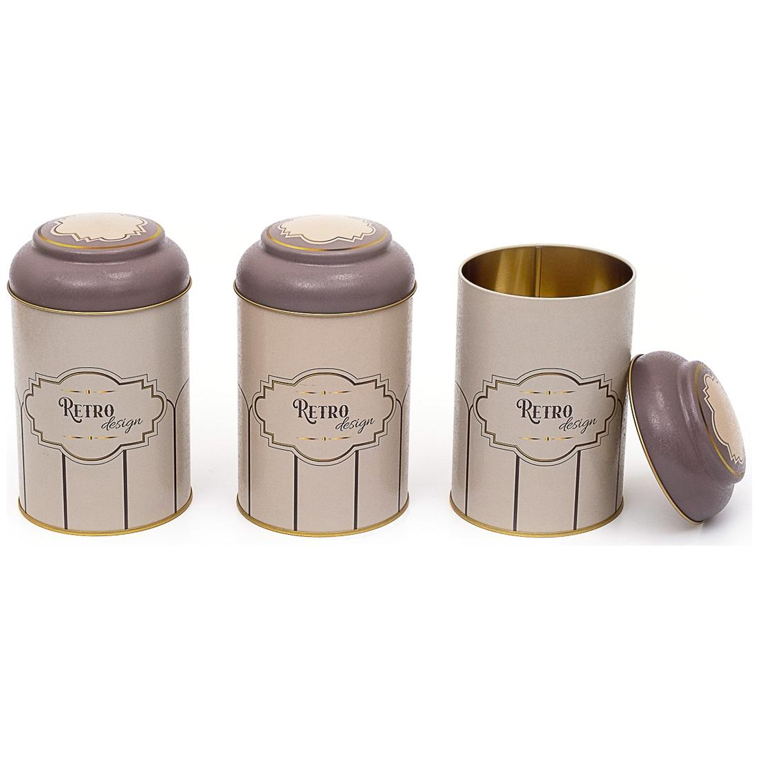 Ø105 x 150 mm Yuvarlak Metal Teneke Kutu – 1,2 Litre, Kubbeli Kapaklı, Retro Tasarım — Kutu Setleri — görsel 2 / 3 — Tinbox