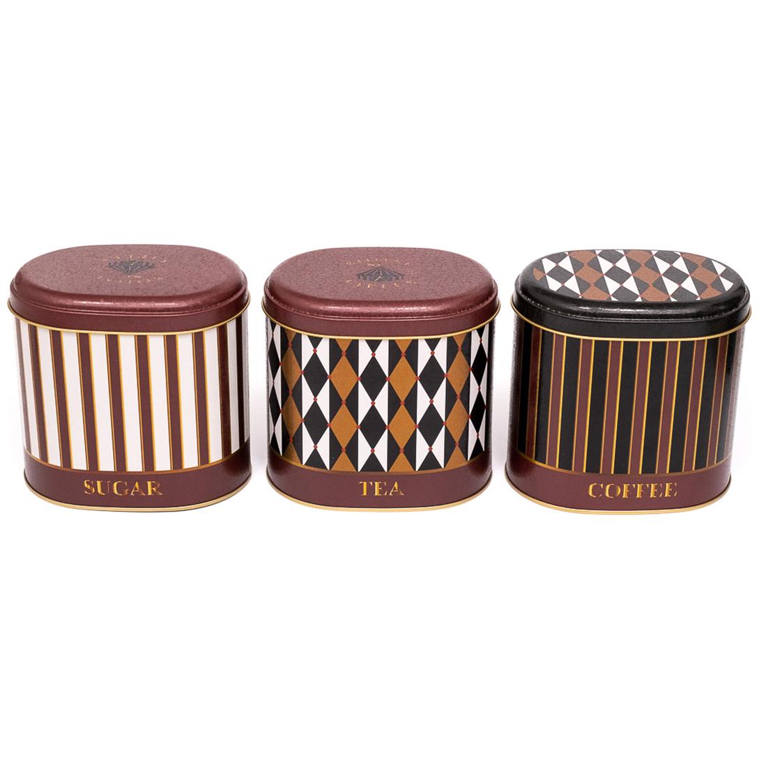 Oval Metal Saklama Kutusu Seti 140 x 120 x 130 mm 1.4L (3'lü Set) Vintage Sirk Zarafeti Sirk Tasarımı — Kutu Setleri — gör…