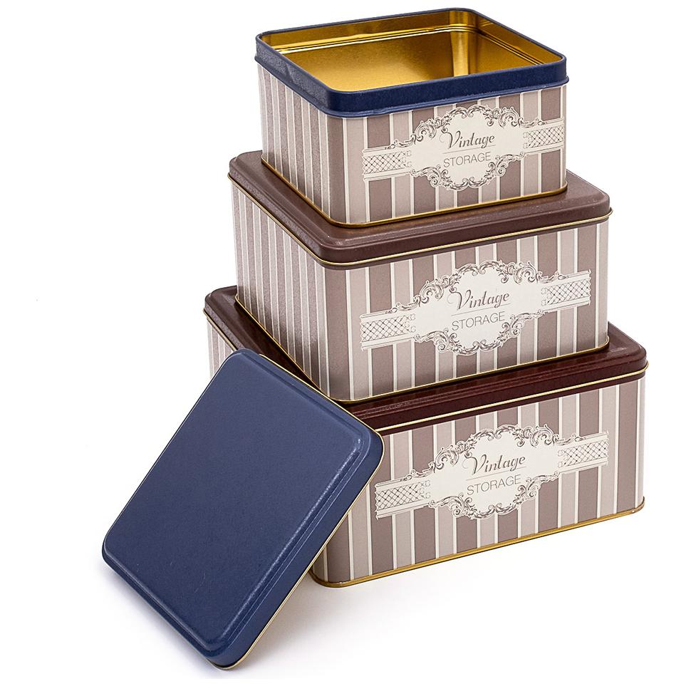 Kare Metal Saklama Kutusu Seti 235mm x 235mm x 110 mm (3'lü Set) Elegance Elegance Tasarım — Kutu Setleri — görsel 2 / 4 —…