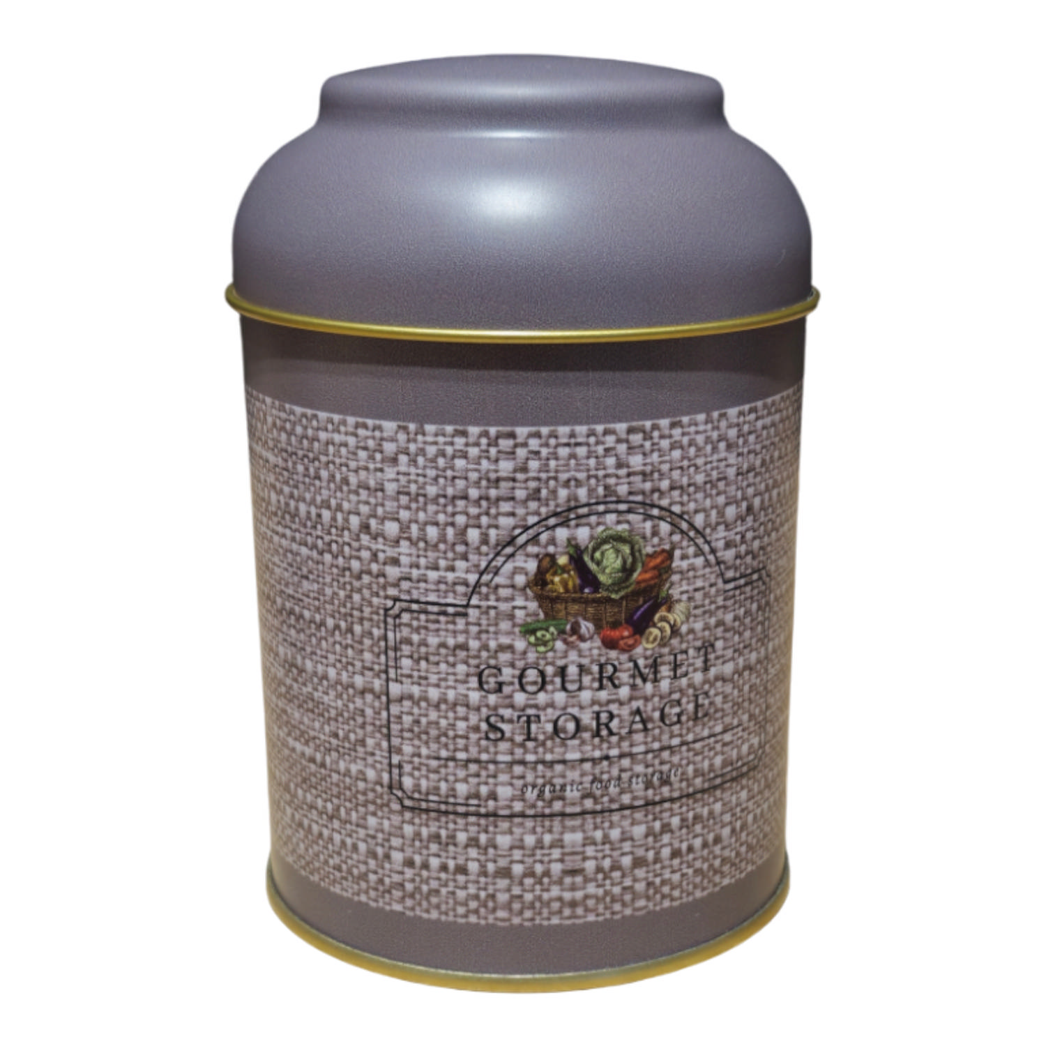 Gurme Saklama Koleksiyonu Yuvarlak Metal Kutu - Ø90x110 mm (0,6 L) — Yuvarlak Kutular — görsel 2 / 3 — Tinbox