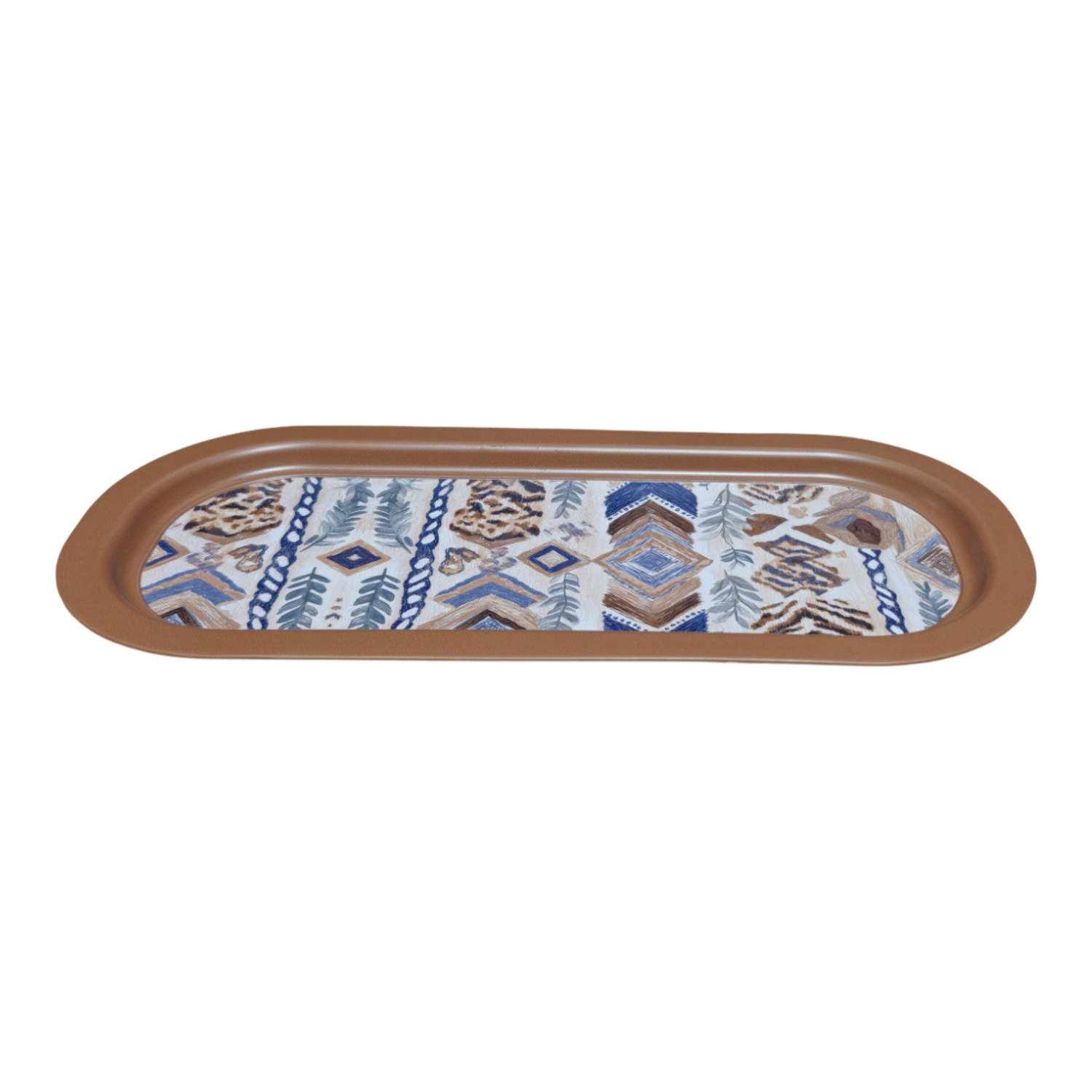 Afrika Ritmi Koleksiyonu Metal Dikdörtgen Tepsi - 160x350 mm — Tepsiler — görsel 3 / 4 — Tinbox