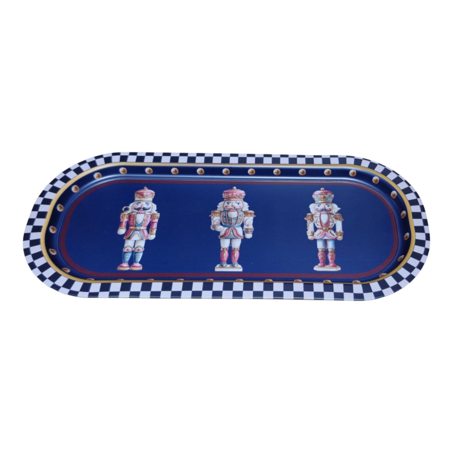 Fındıkkıran Geçit Töreni Koleksiyonu Metal Dikdörtgen Tepsi - 160x350 mm — Tepsiler — görsel 2 / 5 — Tinbox