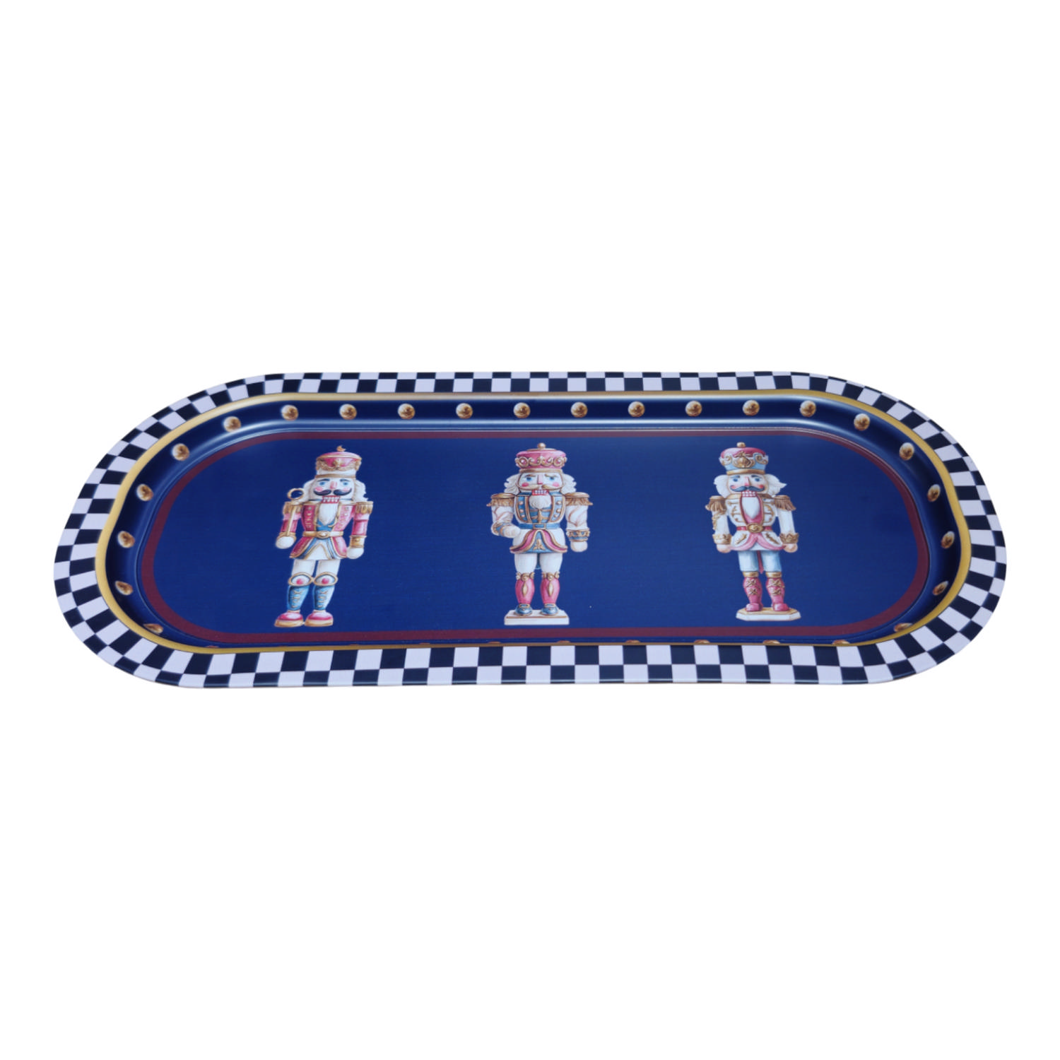Fındıkkıran Geçit Töreni Koleksiyonu Metal Dikdörtgen Tepsi - 160x350 mm — Tepsiler — görsel 4 / 5 — Tinbox