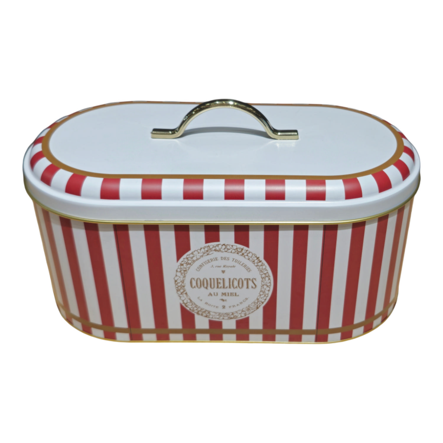 Coquelicots Au Miel Koleksiyonu Metal Oval Ekmek Kutusu - 178x338x140 mm (5,5 L) — Ekmeklik — görsel 2 / 2 — Tinbox
