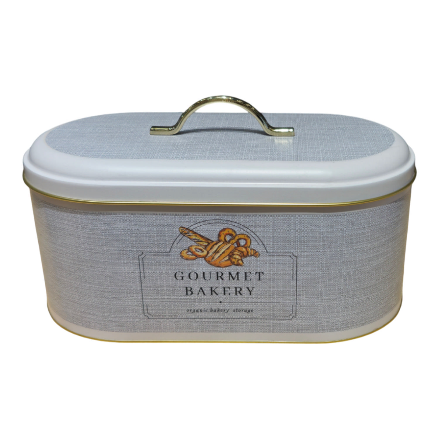 Gurme Saklama Koleksiyonu Metal Oval Ekmek Kutusu - 178x338x140 mm (5,5 L) — Ekmeklik — görsel 2 / 2 — Tinbox
