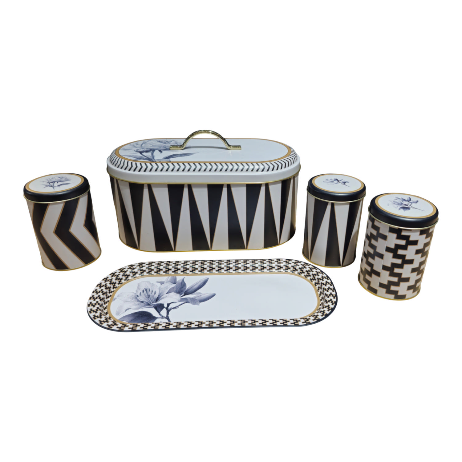 Urban Bloom Collection 5 Pcs Metal Bread & Spice Set — Box Sets — view 2 of 3 — Tinbox